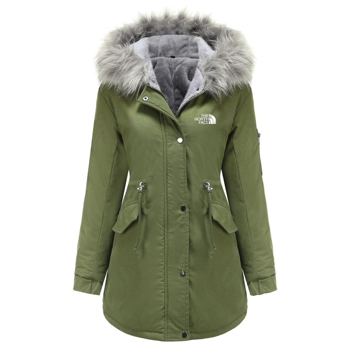 Cold -proof and velvet jacket lady large size
